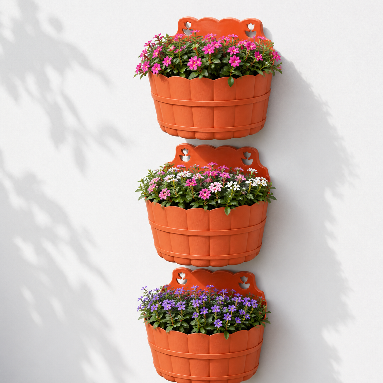 Pack de 3 Macetas de Pared – Jardín Vertical Colgante